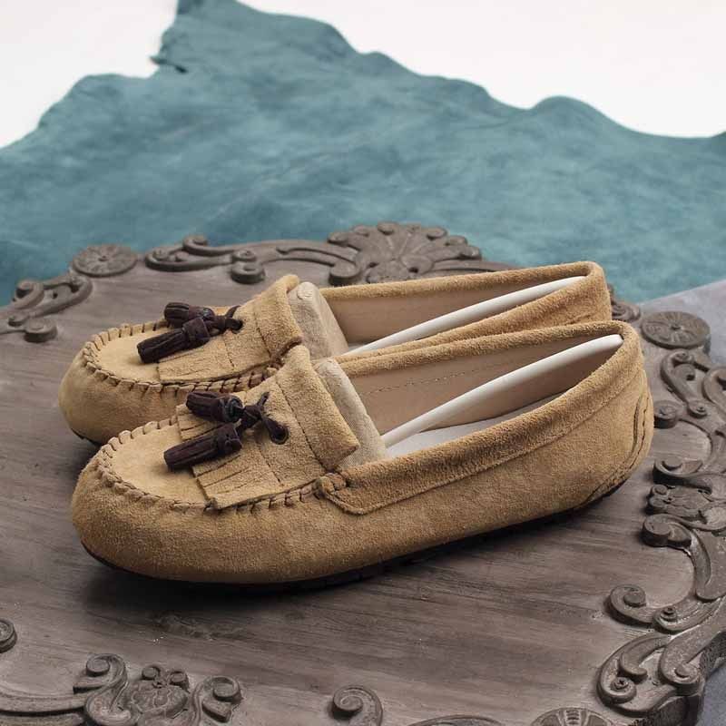 Malave Naisten Kevään Vapaa-ajan Loafer-kengät - Harmaa