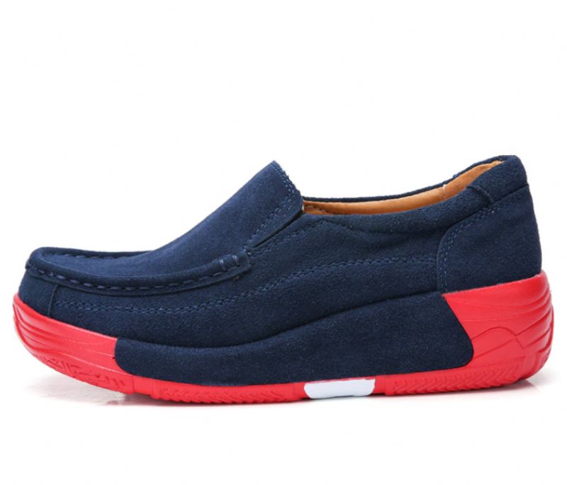 Marbella Naisten Platform Slip On Mustat Kengät - Musta