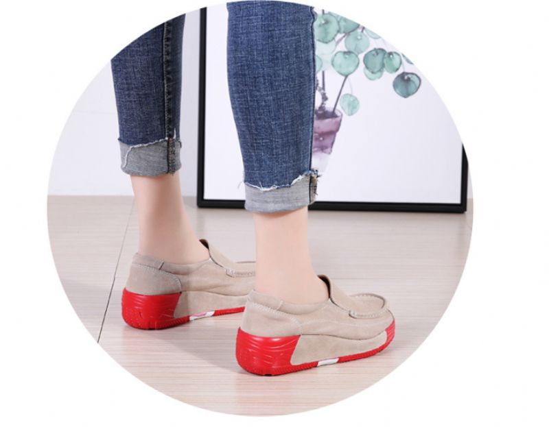 Marbella Naisten Platform Slip On Mustat Kengät - Musta