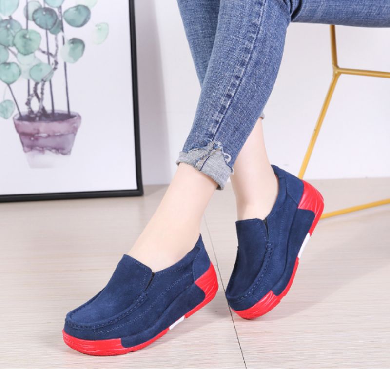 Marbella Naisten Platform Slip On Mustat Kengät - Musta