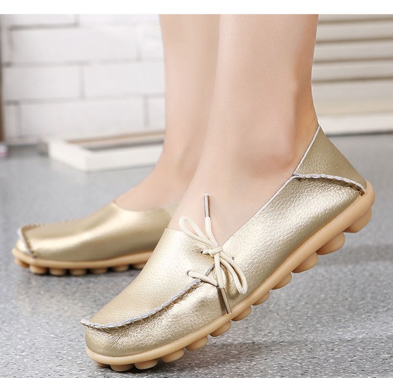 Marcela Naisten Slip-on Flats - Kulta