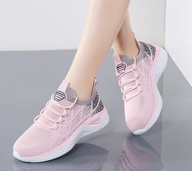 Melgen Naisten Sneaker Mukava Nauhanauha - Pinkki