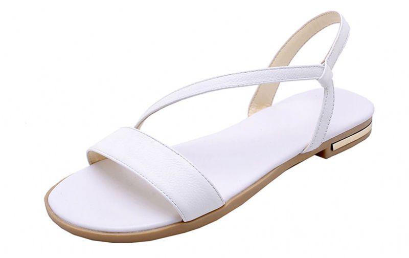 Melody Naisten Nahkasandaalit Kesäksi - Beige