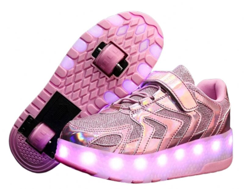 Memphis Unisex Lasten Rullalenkkarit - Pinkki