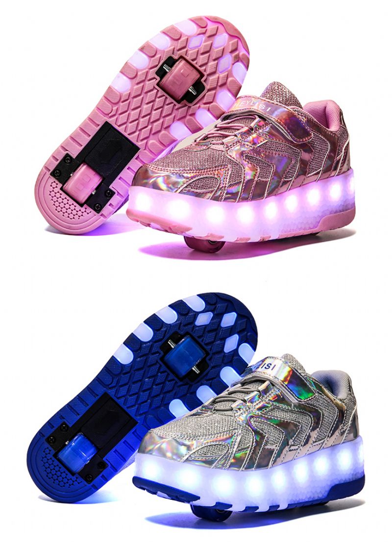 Memphis Unisex Lasten Rullalenkkarit - Pinkki