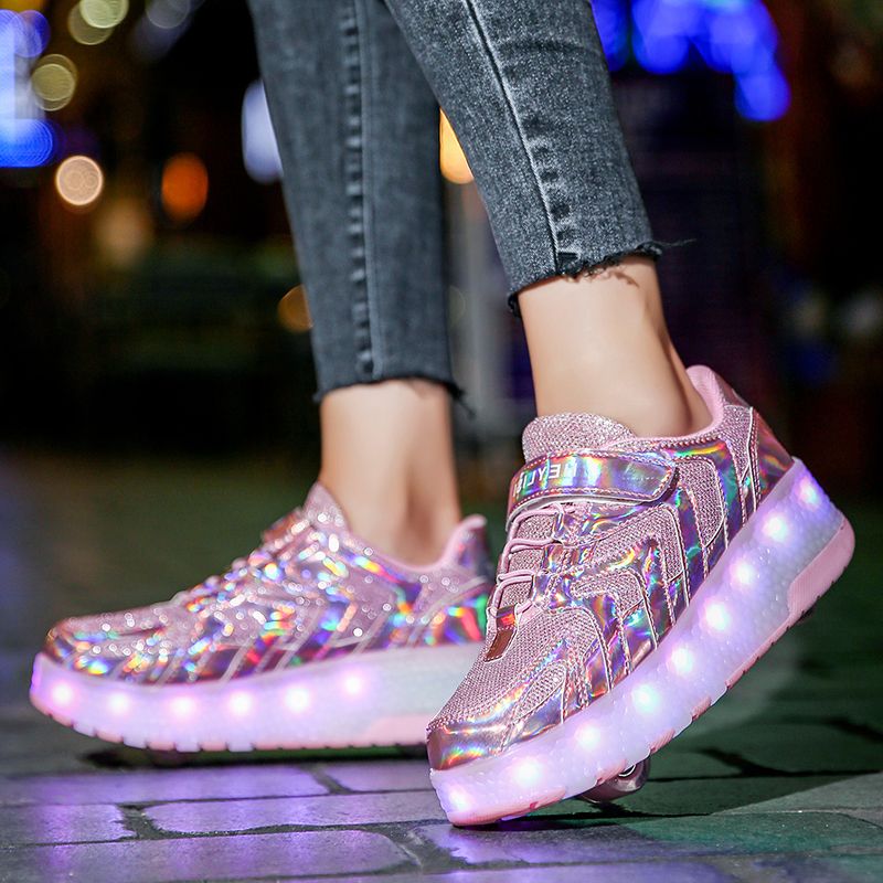 Memphis Unisex Lasten Rullalenkkarit - Pinkki