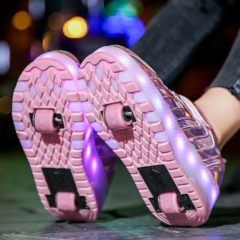 Memphis Unisex Lasten Rullalenkkarit - Pinkki