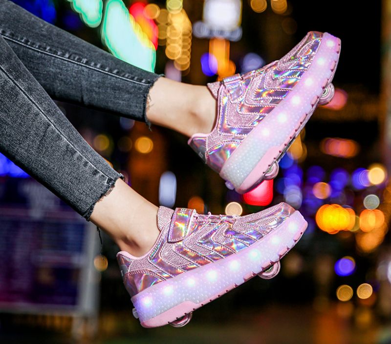 Memphis Unisex Lasten Rullalenkkarit - Pinkki