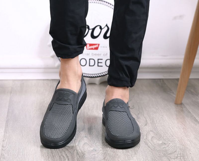 Mendy Miesten Slip-on Loafer - Harmaa