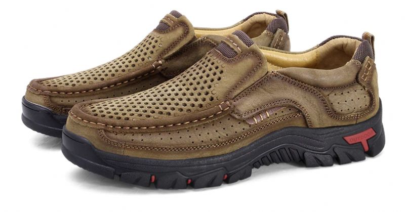 Menphis Miesten Loafers Vapaa-ajan Kengät - Khaki