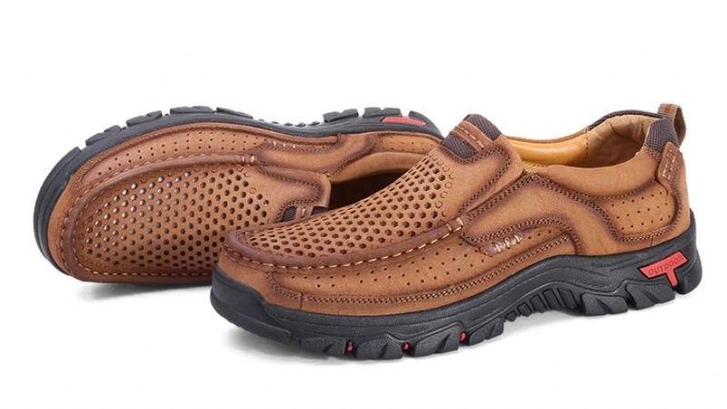 Menphis Miesten Loafers Vapaa-ajan Kengät - Khaki