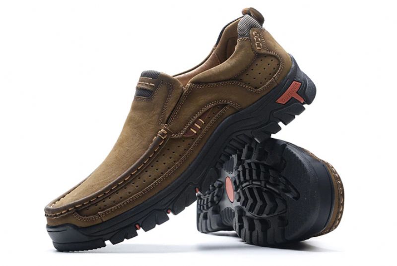 Menphis Miesten Loafers Vapaa-ajan Kengät - Khaki