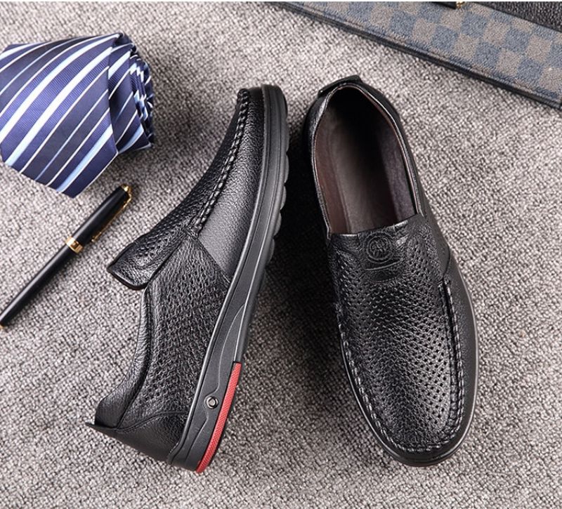 Miesten Alevin Loafers -mekkokengät - Musta