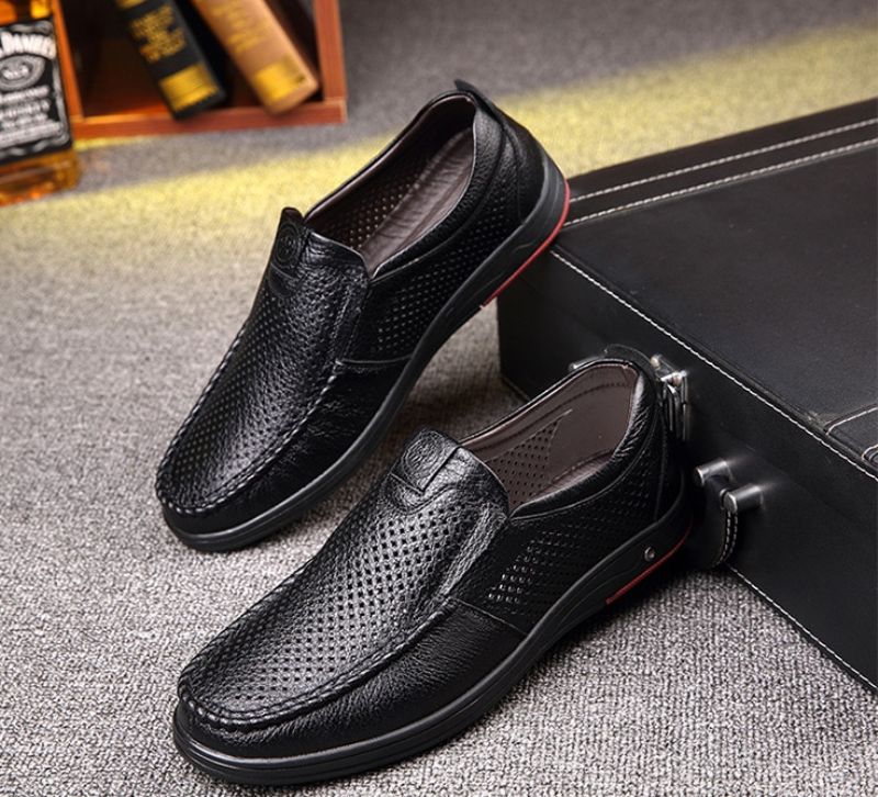 Miesten Alevin Loafers -mekkokengät - Musta