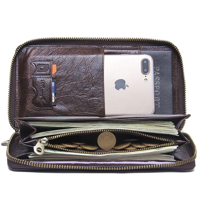 Miesten Borner Clutch-lompakko - Kahvi