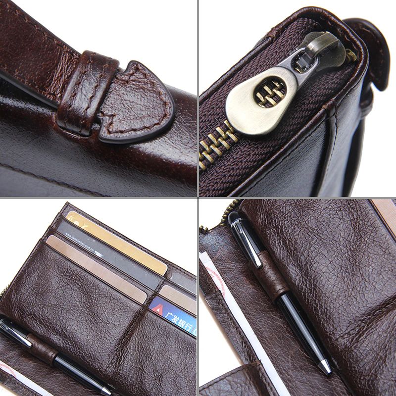 Miesten Borner Clutch-lompakko - Kahvi