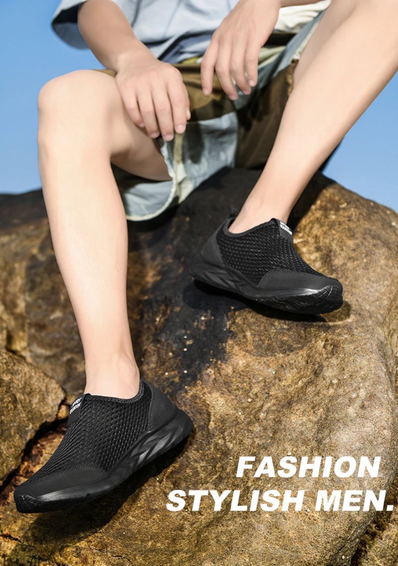 Miesten Celik Slip-on -lenkkarit - Musta