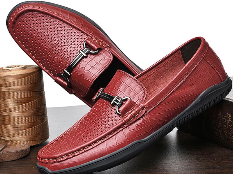 Miesten Gulu Loafer Vapaa-ajan Kengät - Ruskea