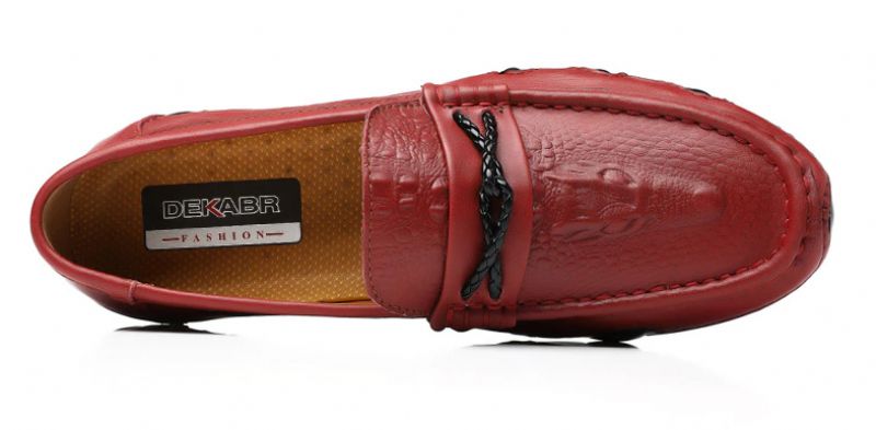 Miesten Kluiv Loafer -muotikengät - Punainen