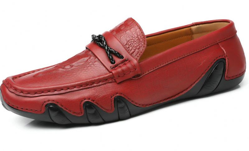 Miesten Kluiv Loafer -muotikengät - Punainen