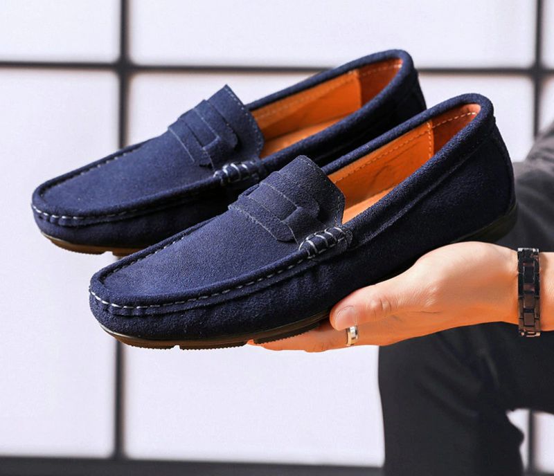 Miesten Moca Loafer-mekkokengät - Navy