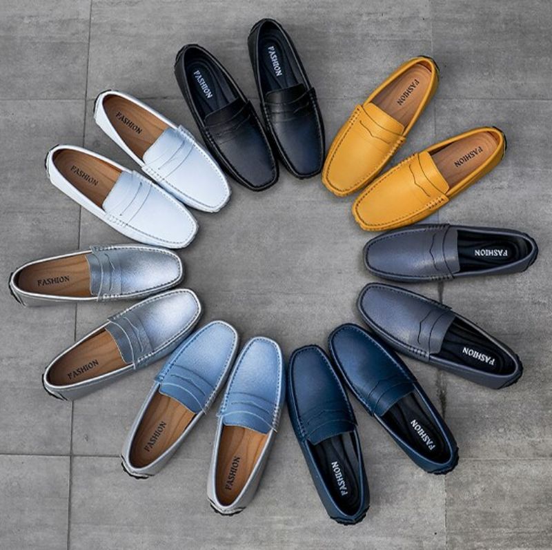 Miesten Mukavat Navas Loafers -kengät - Harmaa