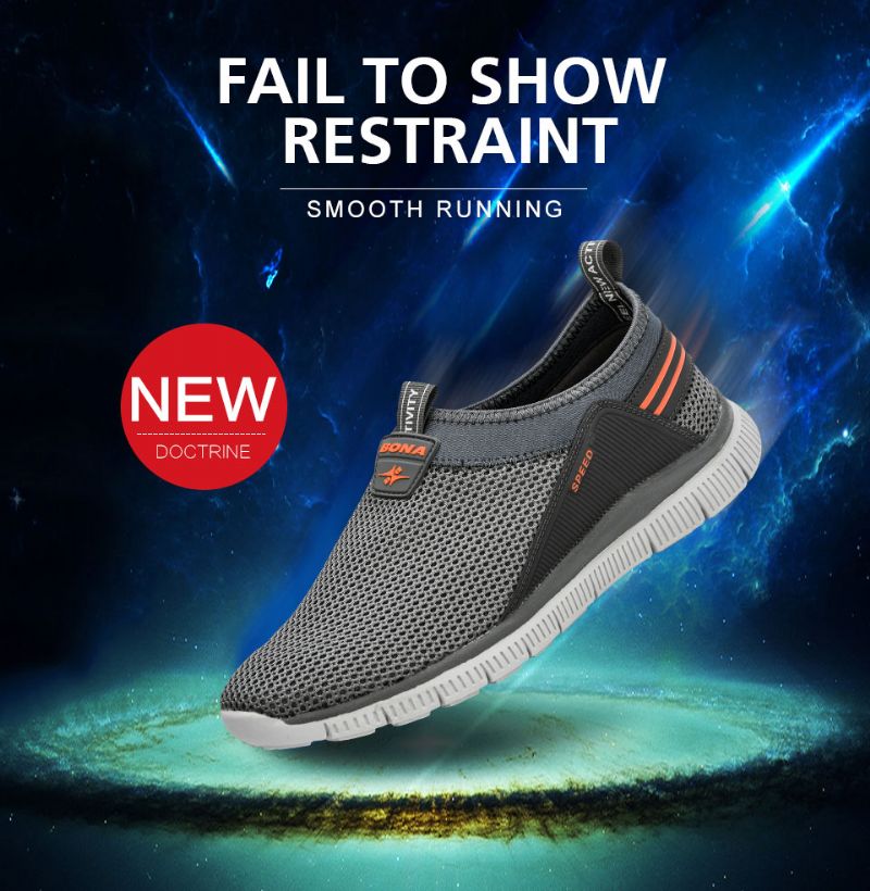 Miesten Ozio Slip-on -lenkkarit - Musta