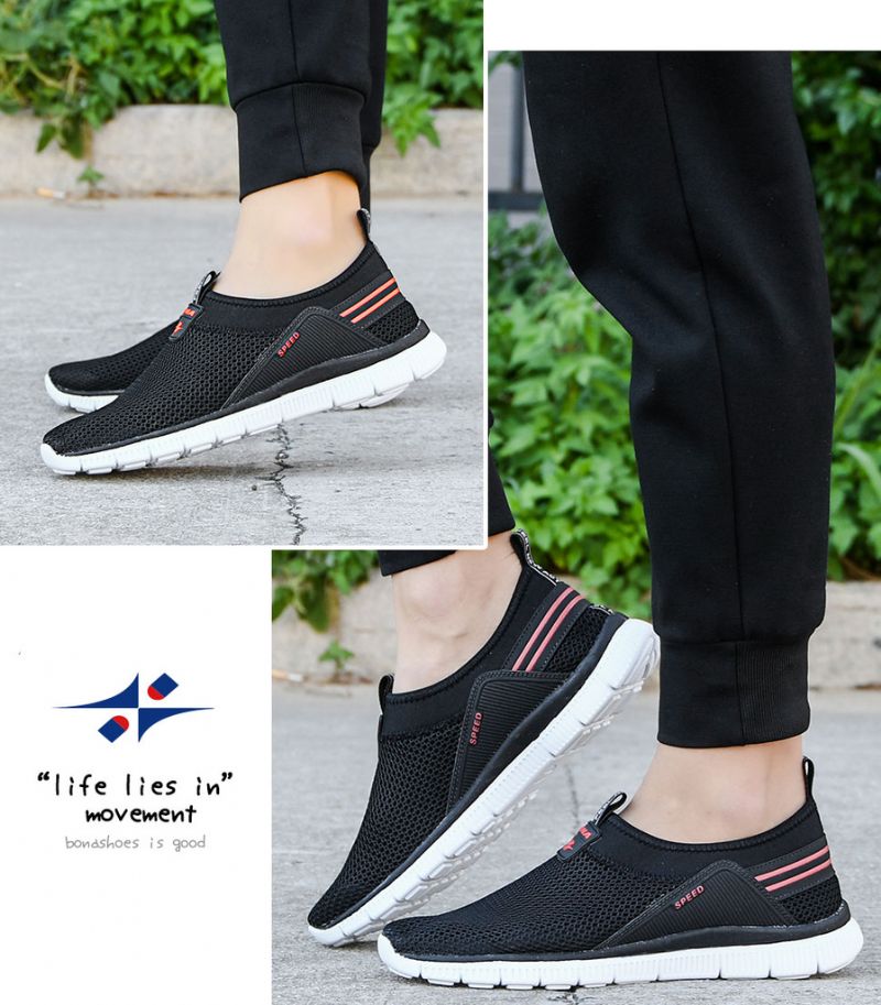 Miesten Ozio Slip-on -lenkkarit - Musta