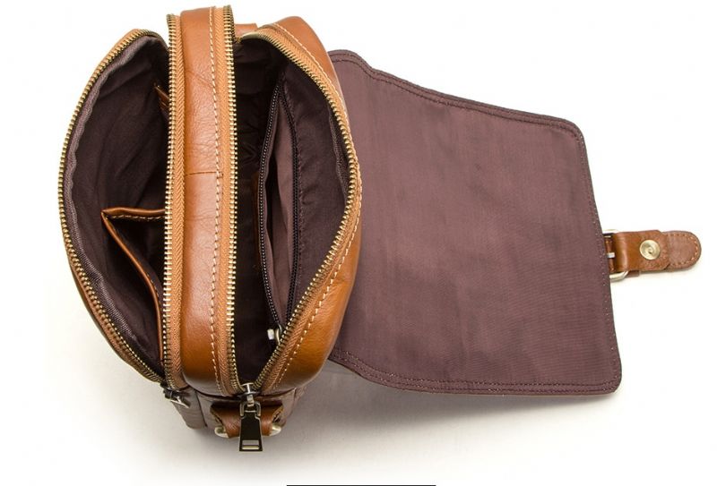 Miesten Pinto Messenger Käsilaukku - Kahvi