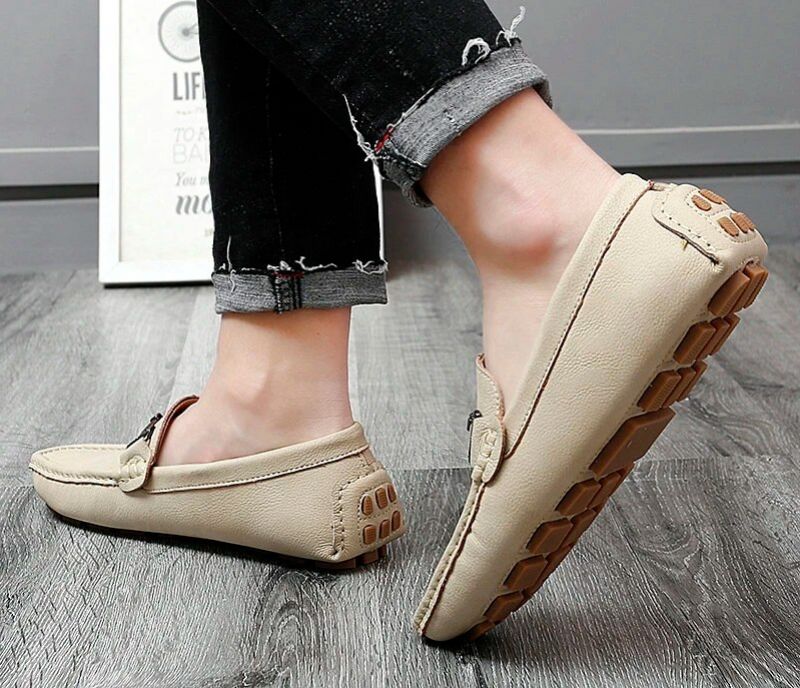 Miesten Shaw Loafer -muotikengät - Beige