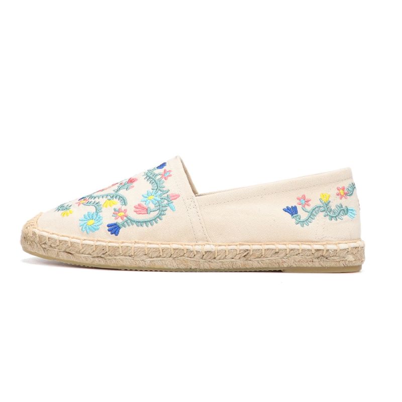 Mila Naisten Slip On Flats Espadrillit - Beige
