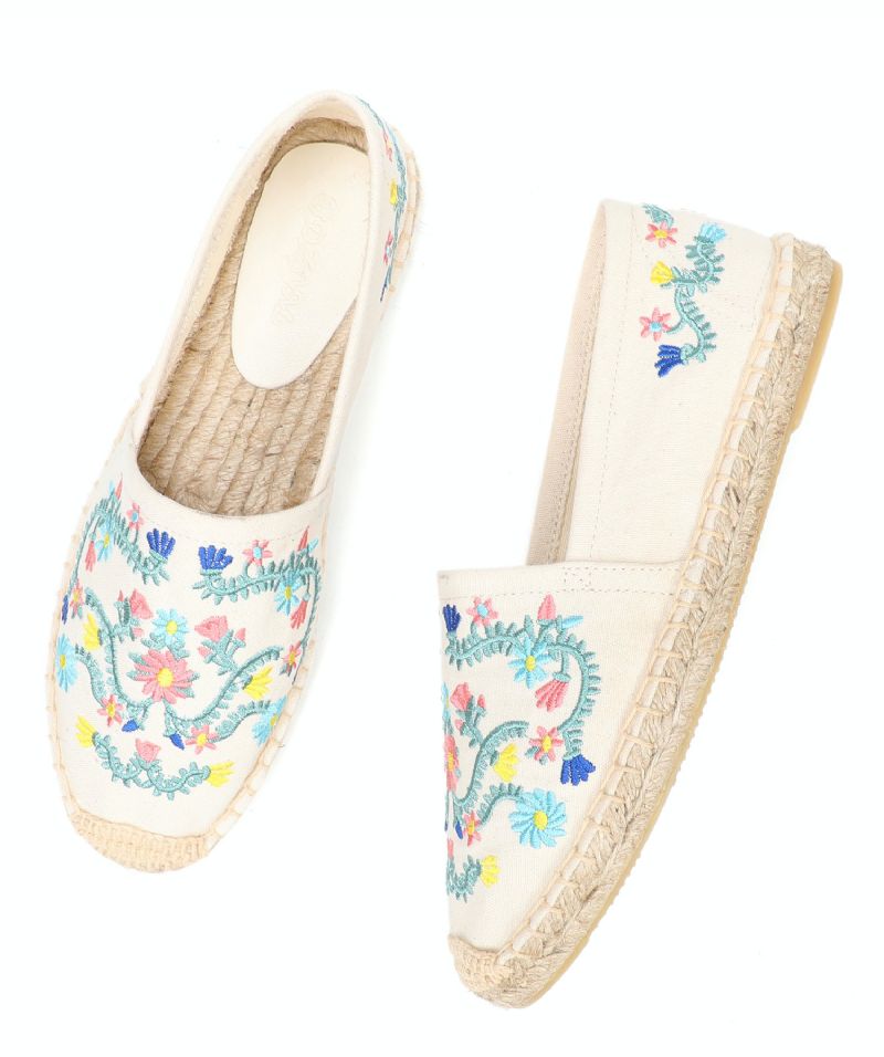 Mila Naisten Slip On Flats Espadrillit - Beige