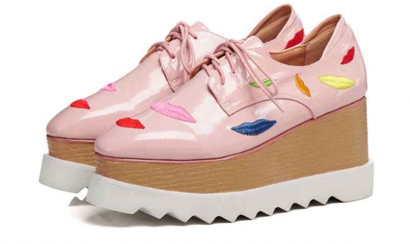 Miquel Naisten Platform-nahkakengät - Pinkki