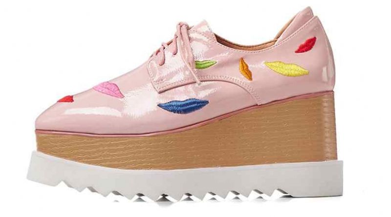 Miquel Naisten Platform-nahkakengät - Pinkki