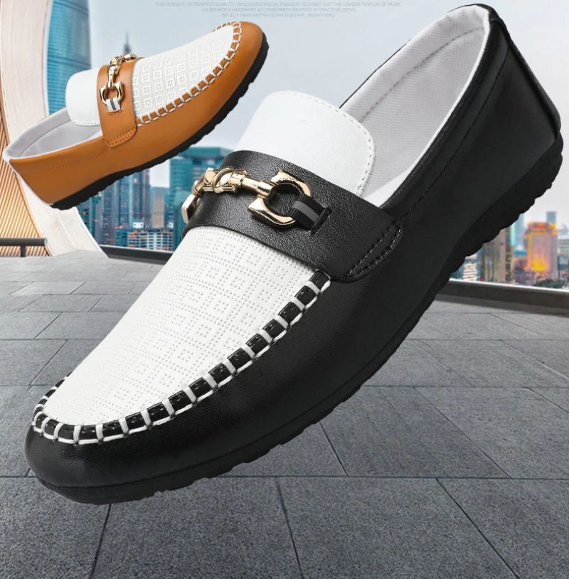 Mixi Miesten Loafers Vapaa-ajan Kengät - Valkoinen