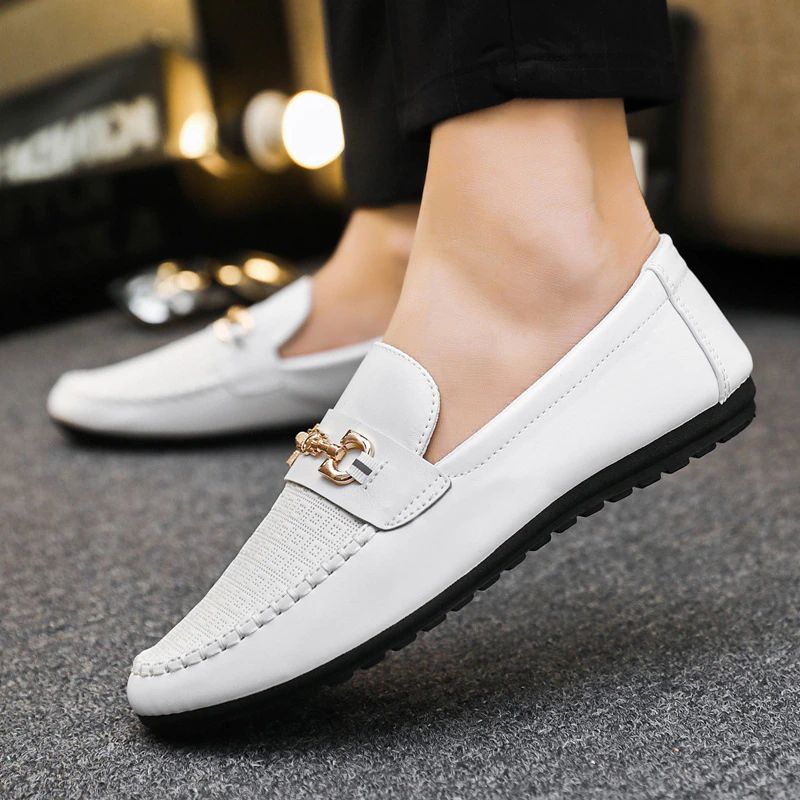 Mixi Miesten Loafers Vapaa-ajan Kengät - Valkoinen
