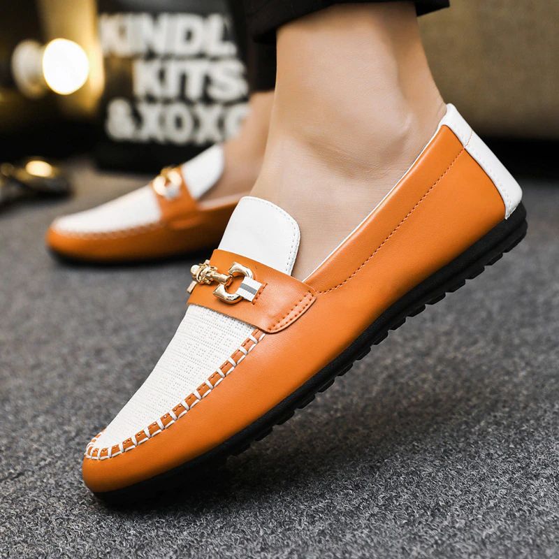 Mixi Miesten Loafers Vapaa-ajan Kengät - Valkoinen