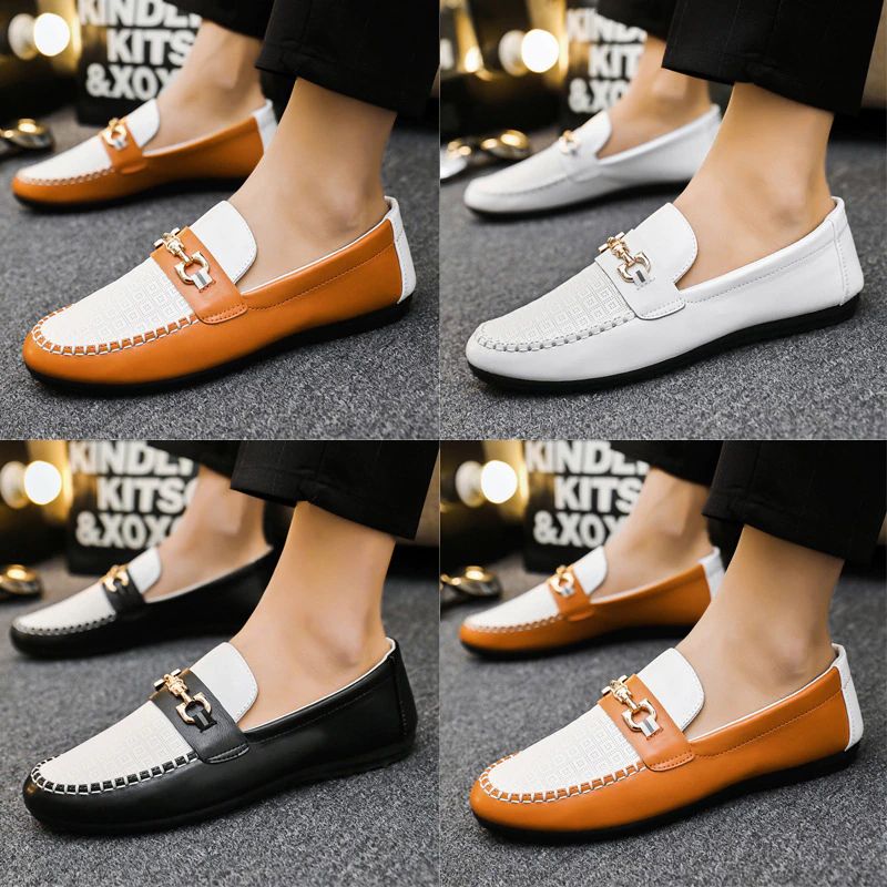 Mixi Miesten Loafers Vapaa-ajan Kengät - Valkoinen
