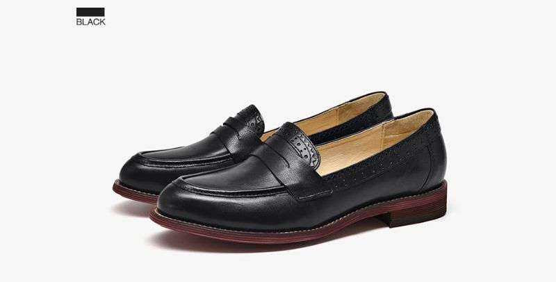 Monacon Naisten Klassiset Loafer-kengät - Musta