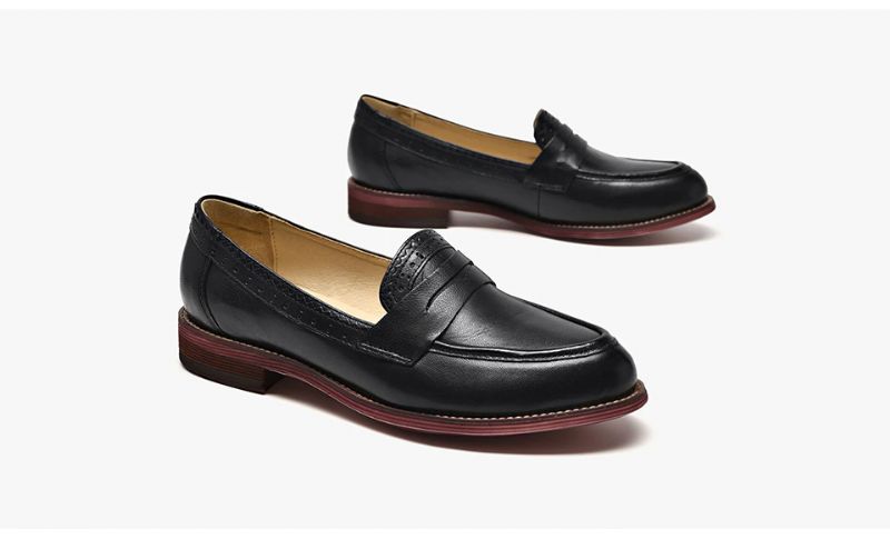 Monacon Naisten Klassiset Loafer-kengät - Musta