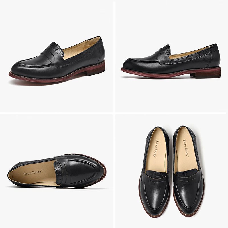 Monacon Naisten Klassiset Loafer-kengät - Musta