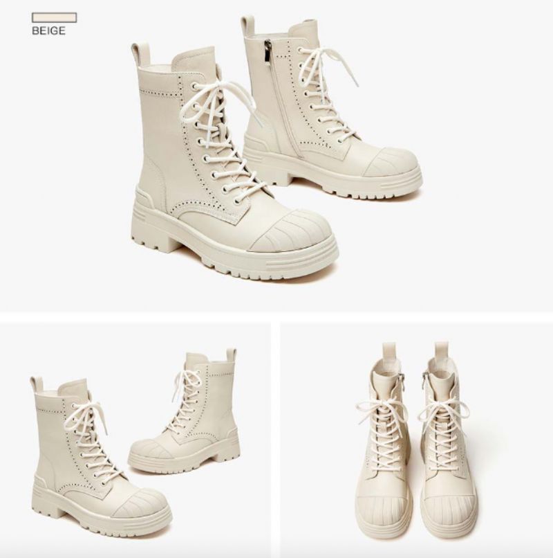 Muna Naisten Saappaat - Beige