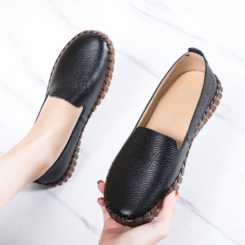 Nadia Naisten Loafer-kengät - Beige Hollow
