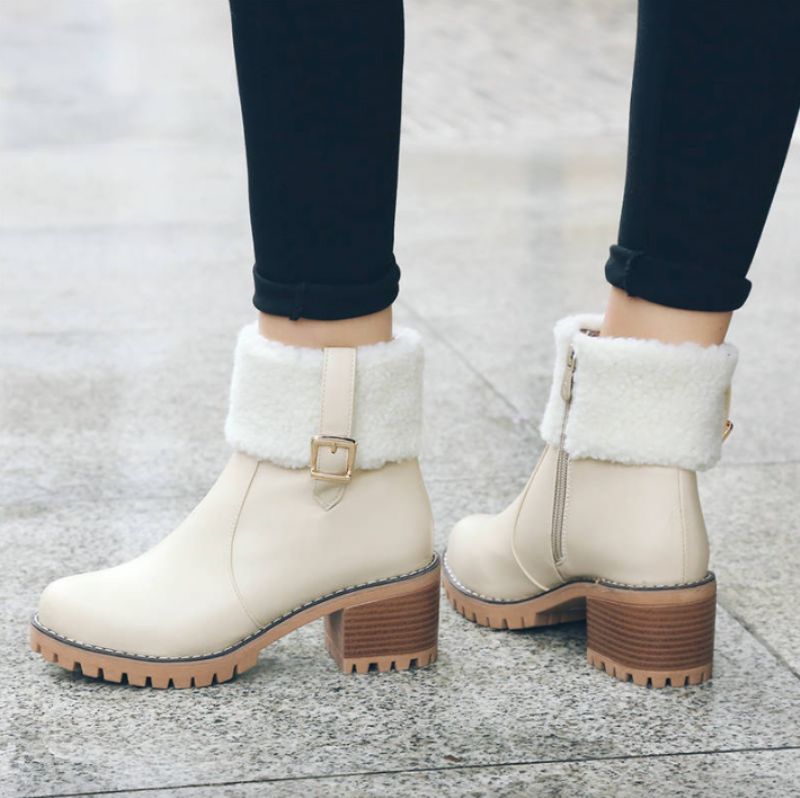 Näyttävät Naisten Saappaat - Beige