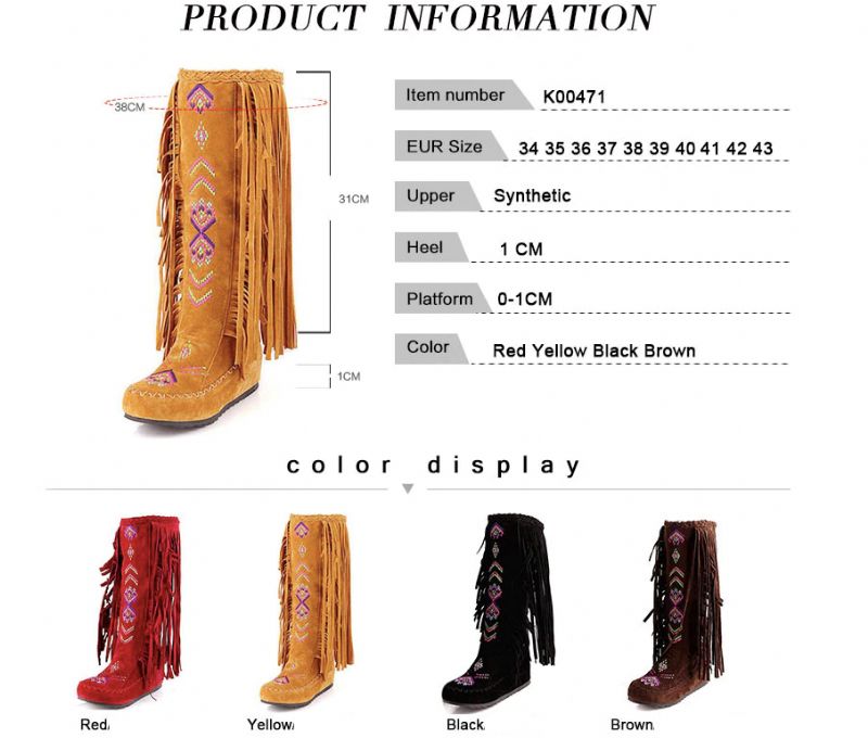 Naisha Boots Mid Calf - Keltainen