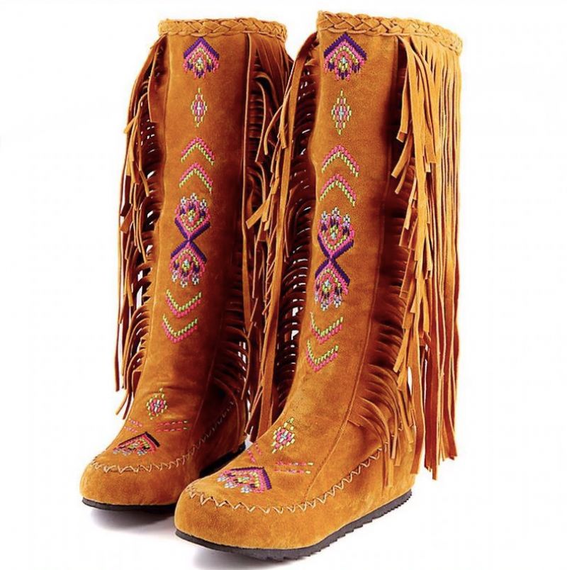 Naisha Boots Mid Calf - Keltainen