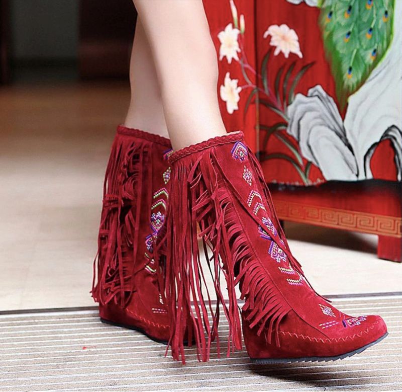 Naisha Boots Mid Calf - Keltainen