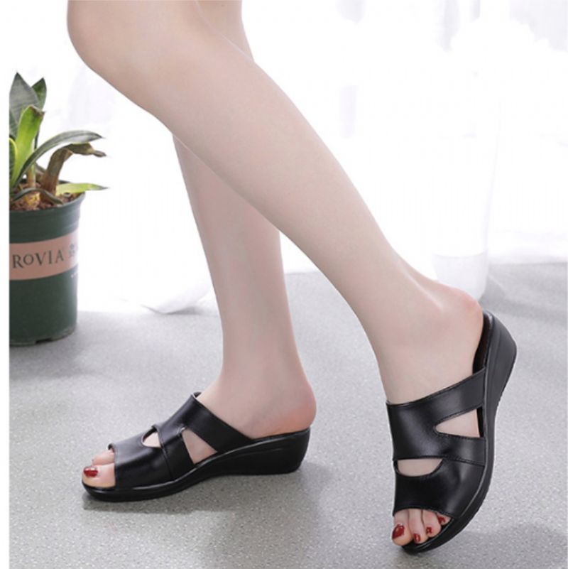 Naisten Alba Wedges -varvastossu - Beige