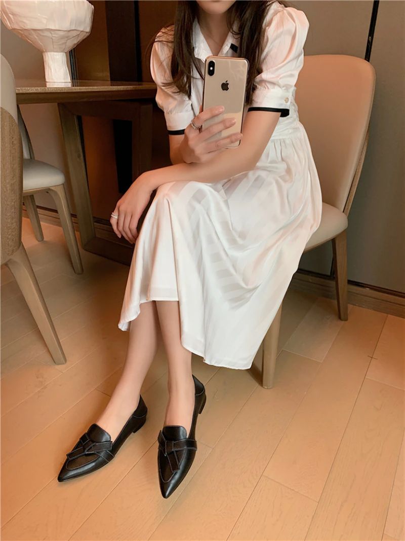 Naisten Amau Loafer -nahkakengät - Beige