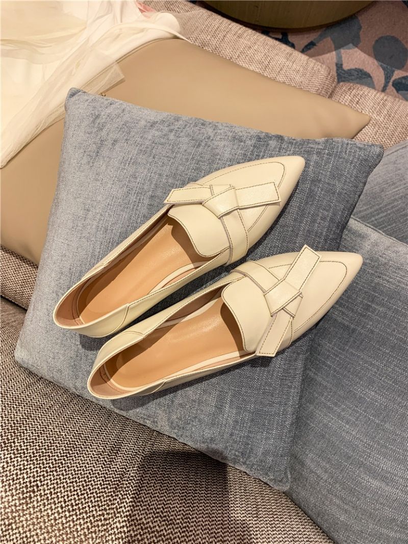 Naisten Amau Loafer -nahkakengät - Beige